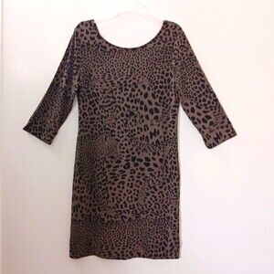 Banana Republic Leopard Print Dress Size Small